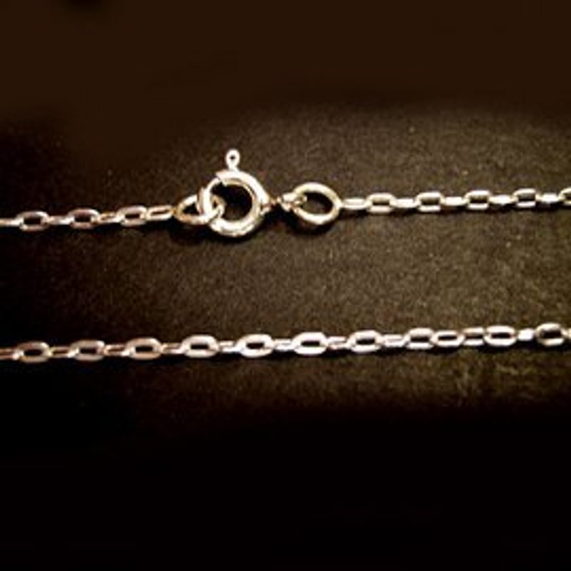 16吋基本款925銀鍊(搭配琉璃項鍊用) - Necklaces - Other Metals 