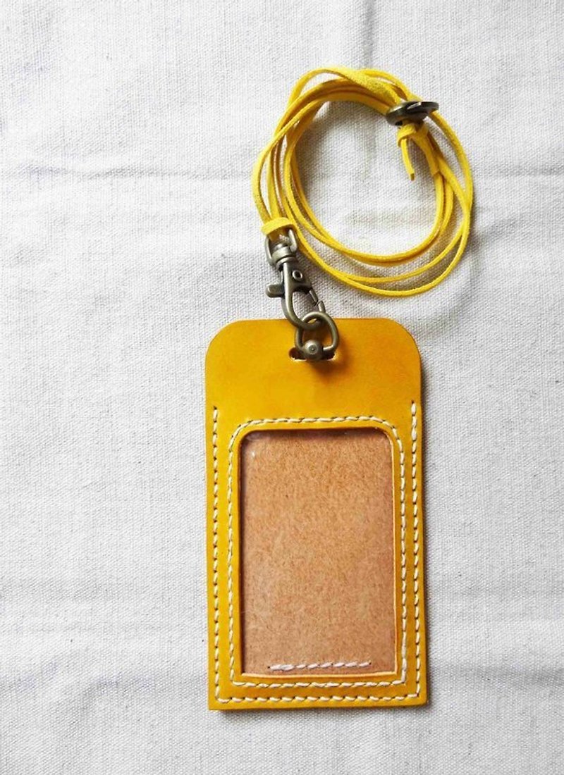 快樂黃雙面3卡夾 - ID & Badge Holders - Genuine Leather 