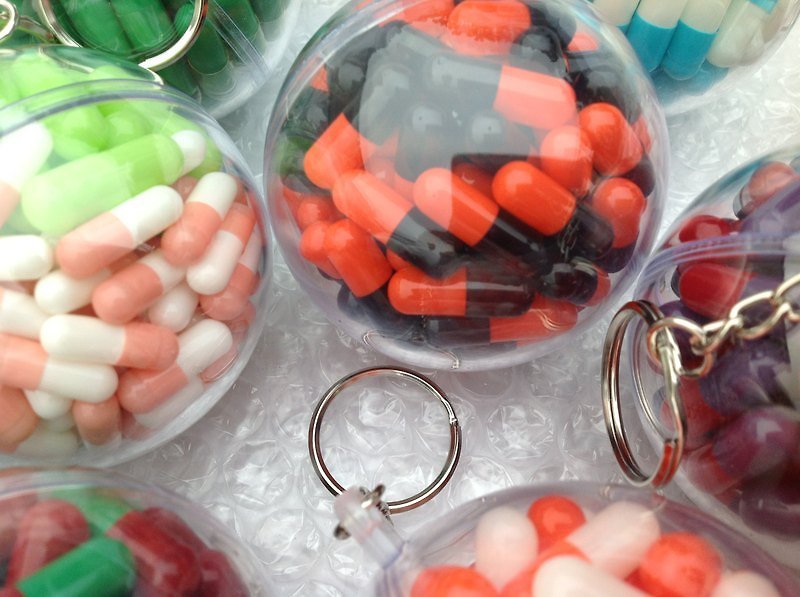球救系列鑰匙圈——橘拒馬 - 吊飾 - 塑膠 多色