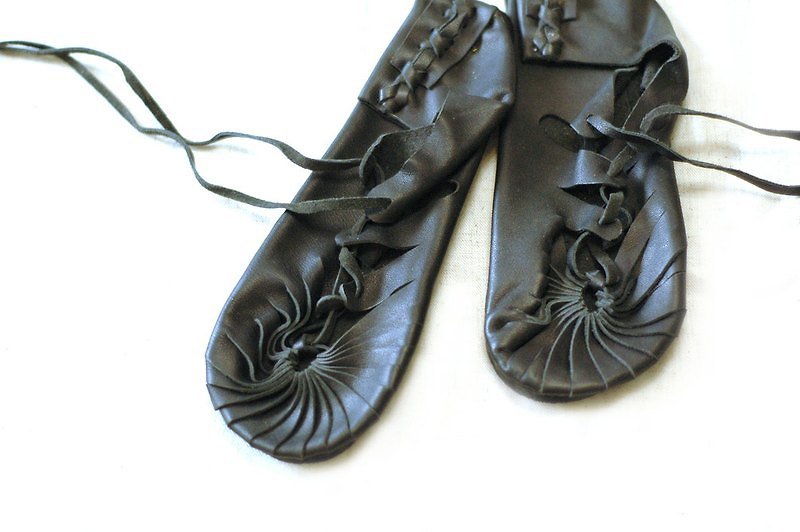 手工真皮平底鞋 {24.5-25cm黑}  已售完 - Women's Casual Shoes - Genuine Leather Black