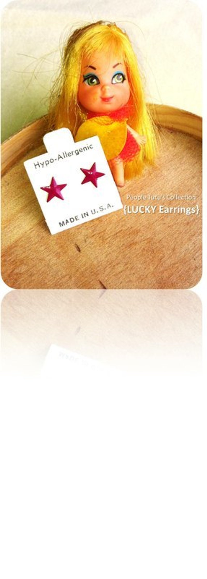 People Tutu's Collection {LUCKY Earrings} - ต่างหู - โลหะ 