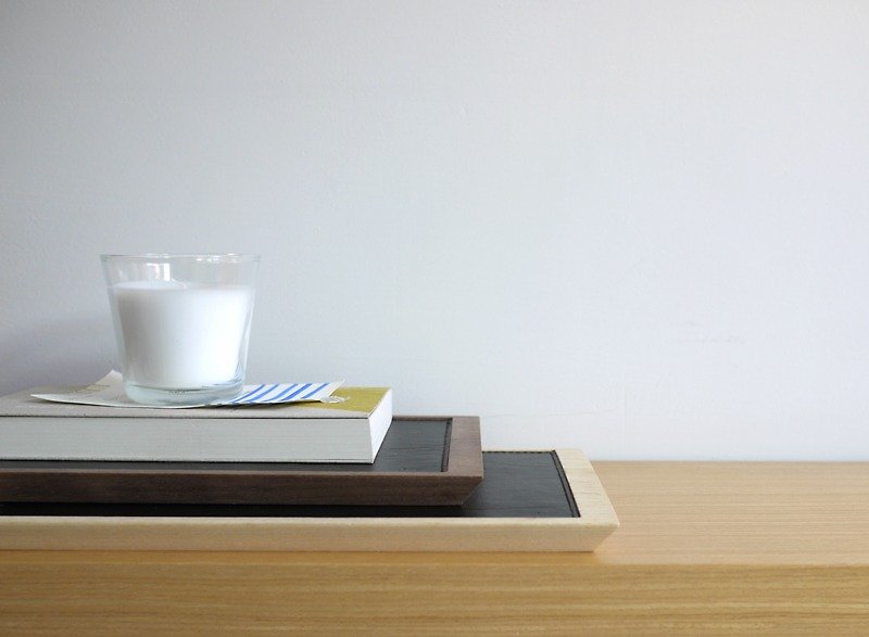 Lito plane / Horizon wooden leather storage tray (Gifts 1 + 1) - กล่องเก็บของ - ไม้ สีนำ้ตาล