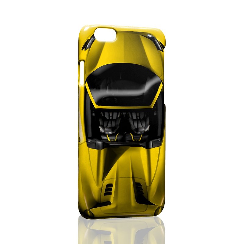 車と - 黄色のスポーツカー、カスタムサムスンS5 S6 S7注4注5 iPhone 5 5S 6 6S 6 + 7 7プラスASUS HTC M9ソニーLG G4 G5はV10の電話シェル携帯電話のセット電話シェルphonecase - スマホケース - プラスチック イエロー