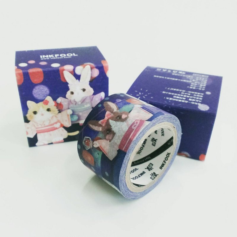 印傻子 夏祭り design by  哞咪 *917快閃款* - 紙膠帶/和紙/PET - 紙 
