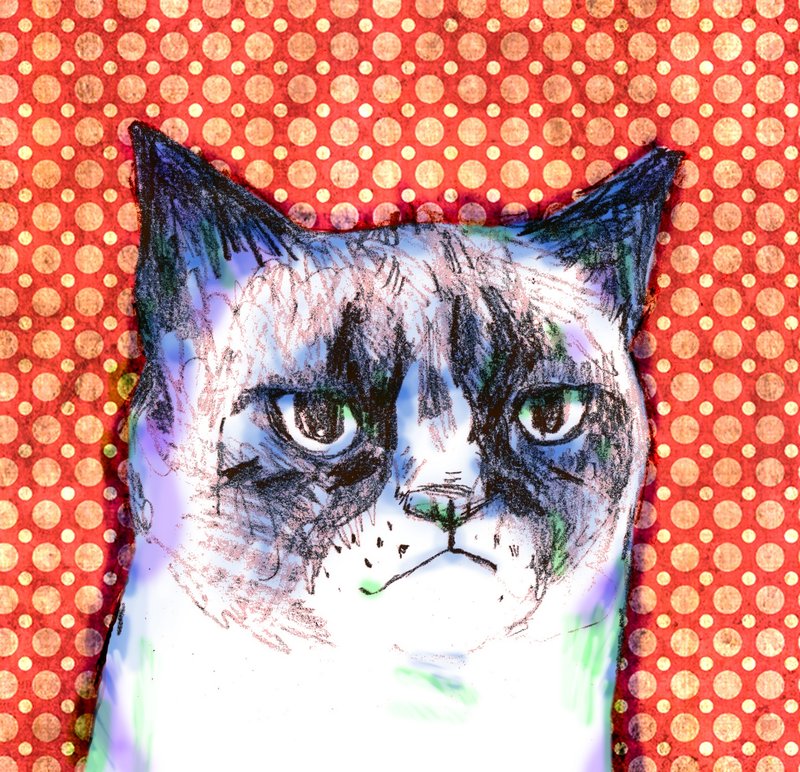 喵吉拉  / Street Cats浪浪系列 - 貼紙 - 矽膠 紅色