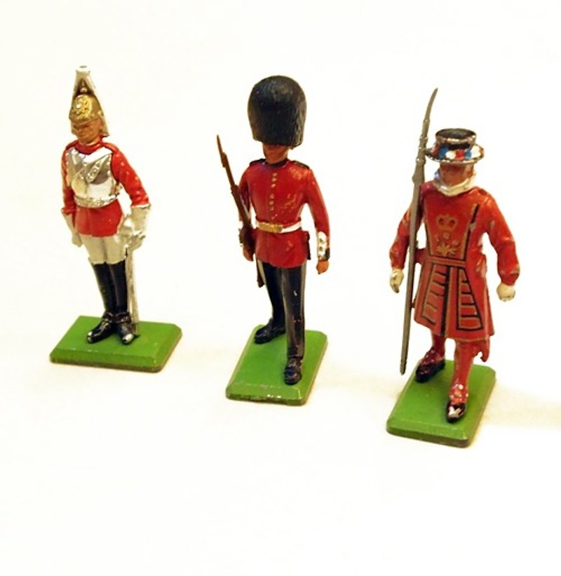 1970年代 vintage 英國士兵 擺飾 - 裝飾/擺設  - 其他金屬 紅色