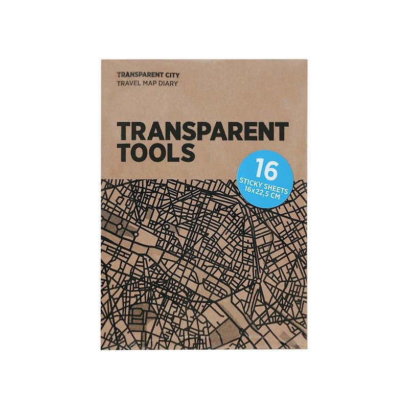 Palomar│Talking Maps Transparent Drawing Paper Refill Pack - Maps - Paper Brown