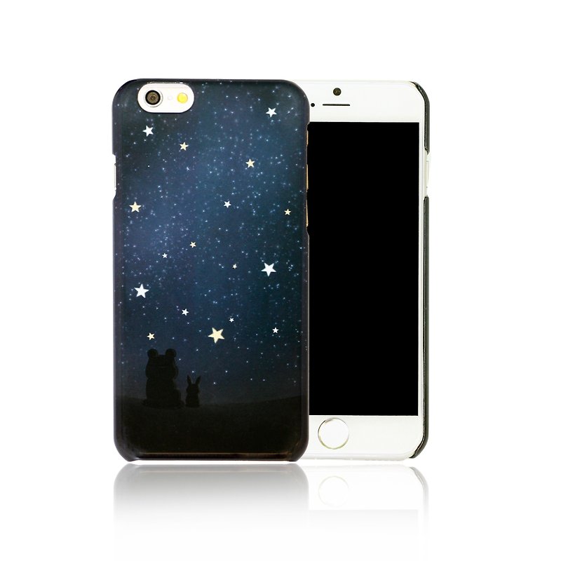 [1つ買うと1つ無料] Kalo Calo Creative iPhone 6 / 6S4.7インチ真夏の夜のグッドフレンズ電話ケース - スマホケース - プラスチック ブルー