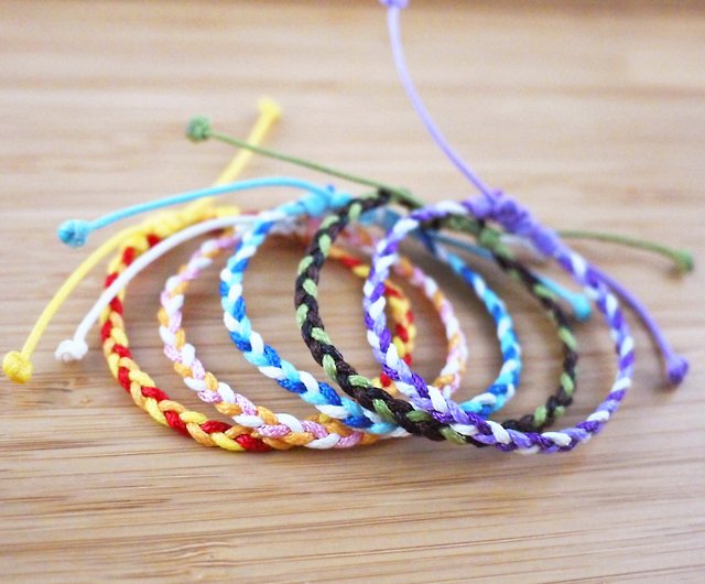 Korean braided】Composite wire braided bracelet thin - Shop seamaidens  Bracelets - Pinkoi