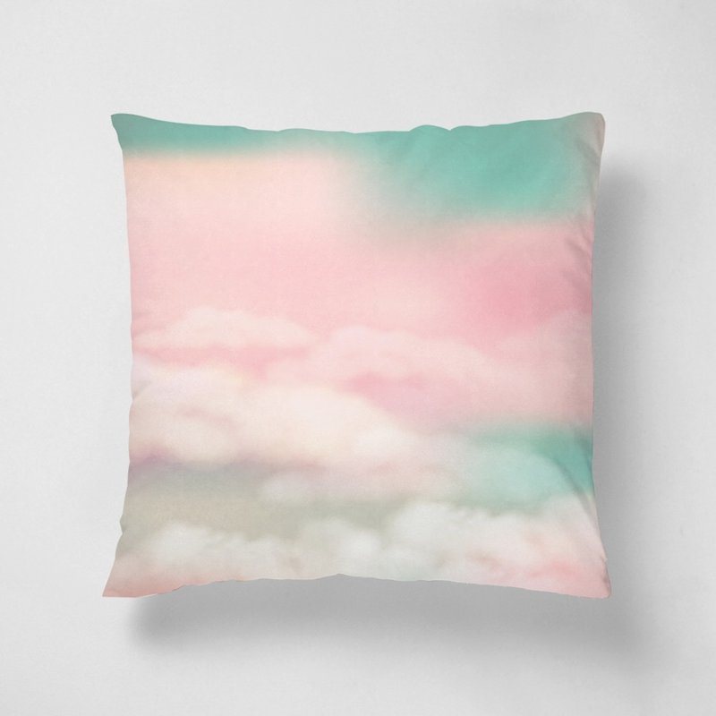Cloud / Short Velvet Throw Pillow - Pillows & Cushions - Other Materials Pink