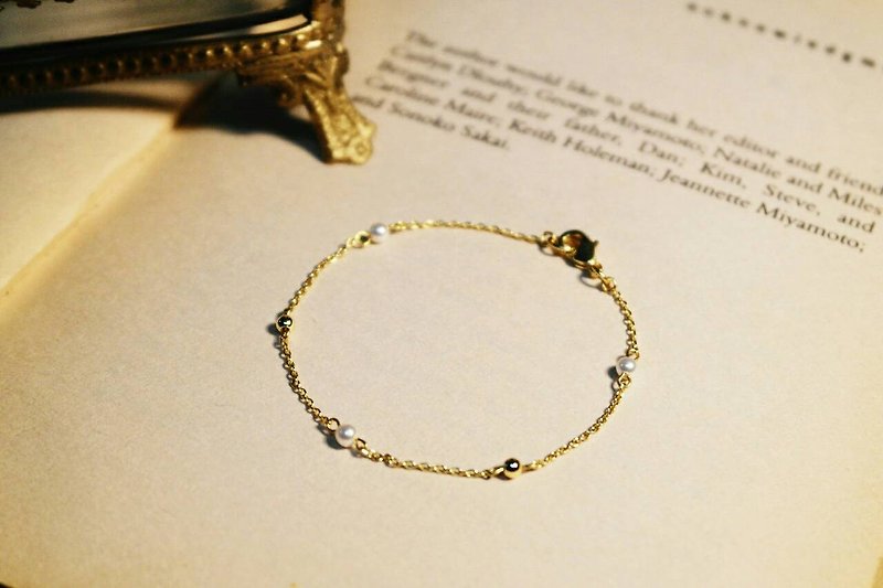 "Girls series" mini little fine silky pearl bracelet - Bracelets - Gemstone 