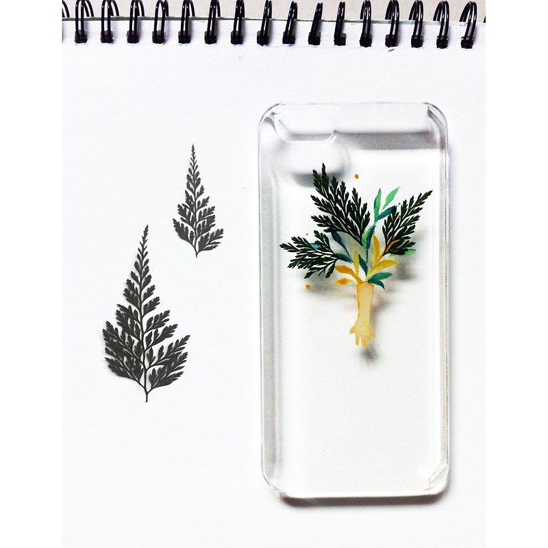 手描きの鉢植え試料オリジナルiPhoneケース「植生」 - スマホケース - プラスチック グリーン