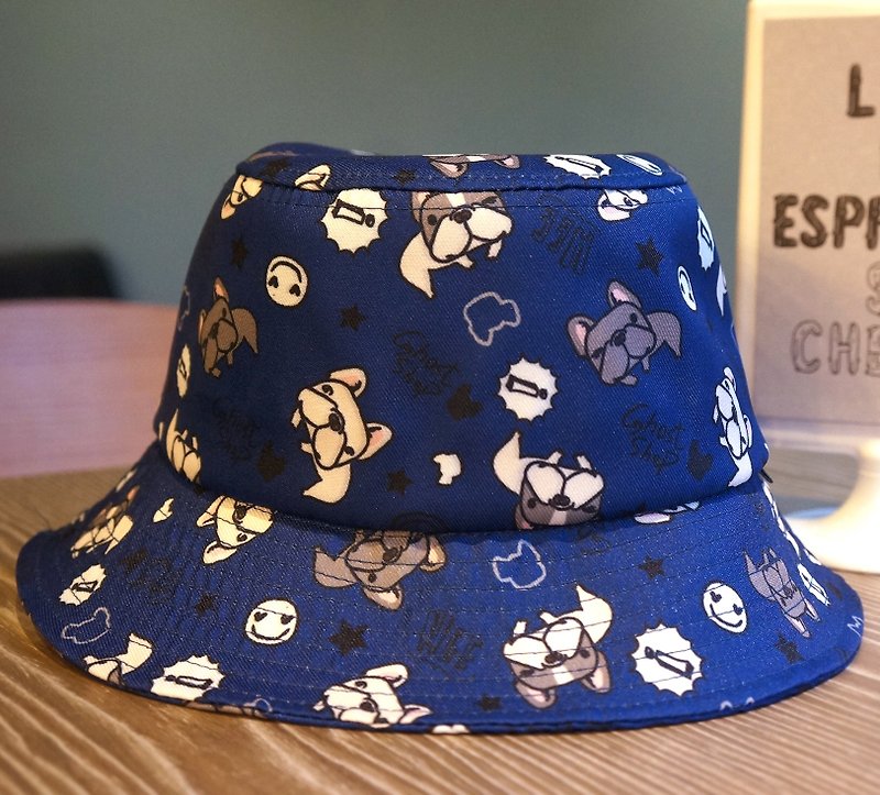 (售完)法鬥漁夫帽-法鬥日常/藍 - 帽子 - 其他材質 藍色