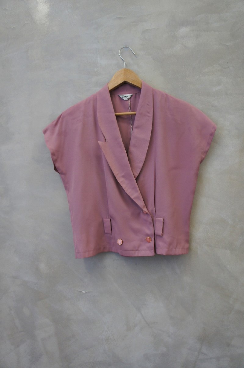 PdB vintage lavender chiffon blouse - เสื้อเชิ้ตผู้หญิง - วัสดุอื่นๆ สีม่วง