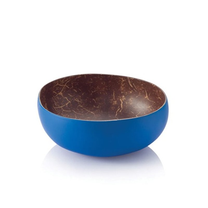 [Bambu] Nanyang coconut shell mini small round bowls - Sapphire - เครื่องครัว - วัสดุอื่นๆ สีน้ำเงิน