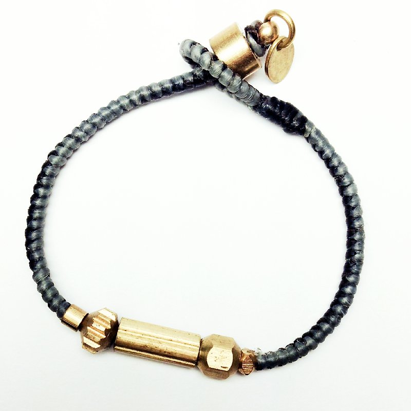 Little Dream ◆ Sugar Nok ◆ mechanical hand for Wax Bronze wire Bracelet - สร้อยข้อมือ - โลหะ สีดำ