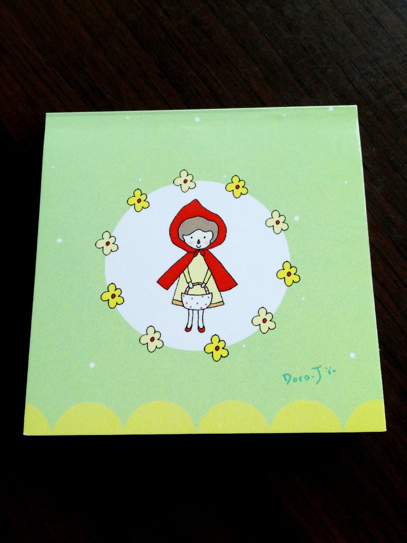 萬用便條紙-- Flower Dora. - memo/便利貼 - 紙 綠色