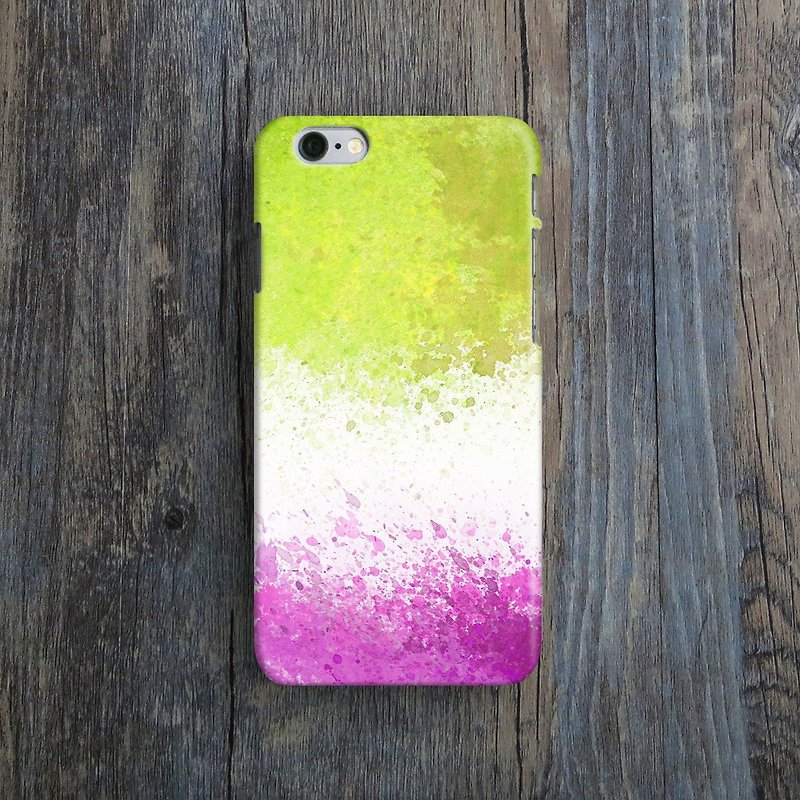 OneLittleForest - 原創手機保護殼- iPhone 7, iPhone 6 , iPhone SE- 三色潑墨 - 手機殼/手機套 - 塑膠 黃色