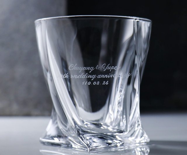 Classic Mini Cooper Design in gift box Engraved Bohemia Crystal Whisky Glass 