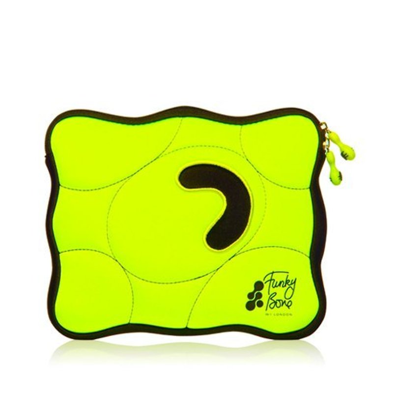 9.7" British W1-LONDON Funky Bone iPad Case-Lime Green - กระเป๋าแล็ปท็อป - วัสดุอื่นๆ 