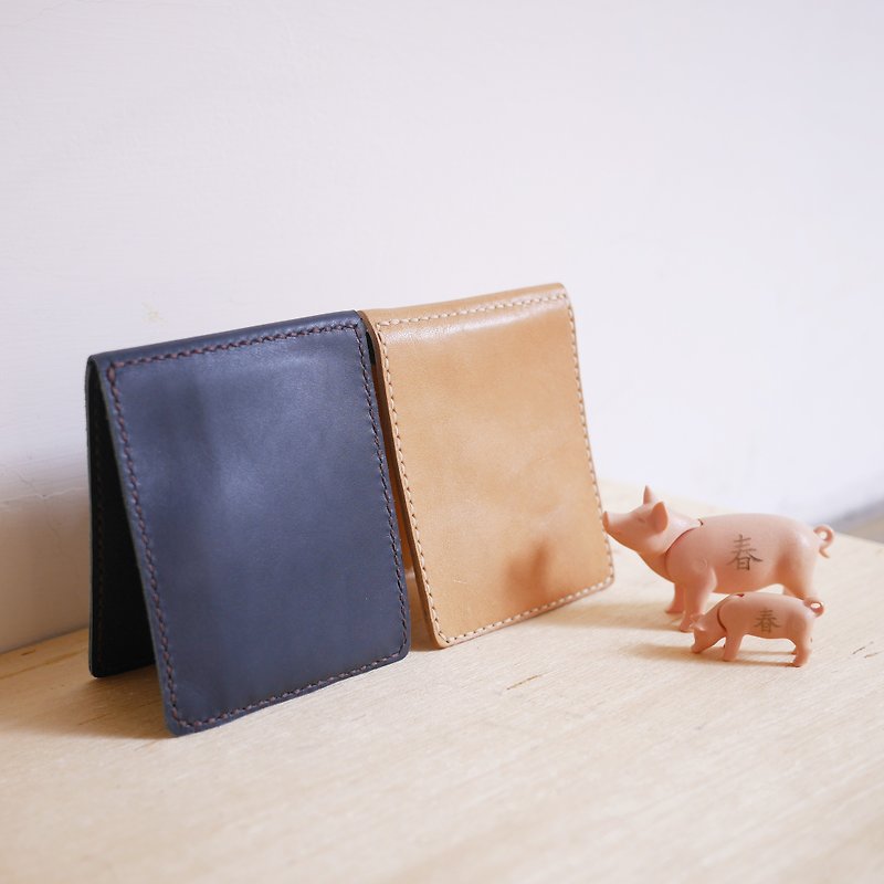 Gentleman card wallet - Wallets - Genuine Leather Orange