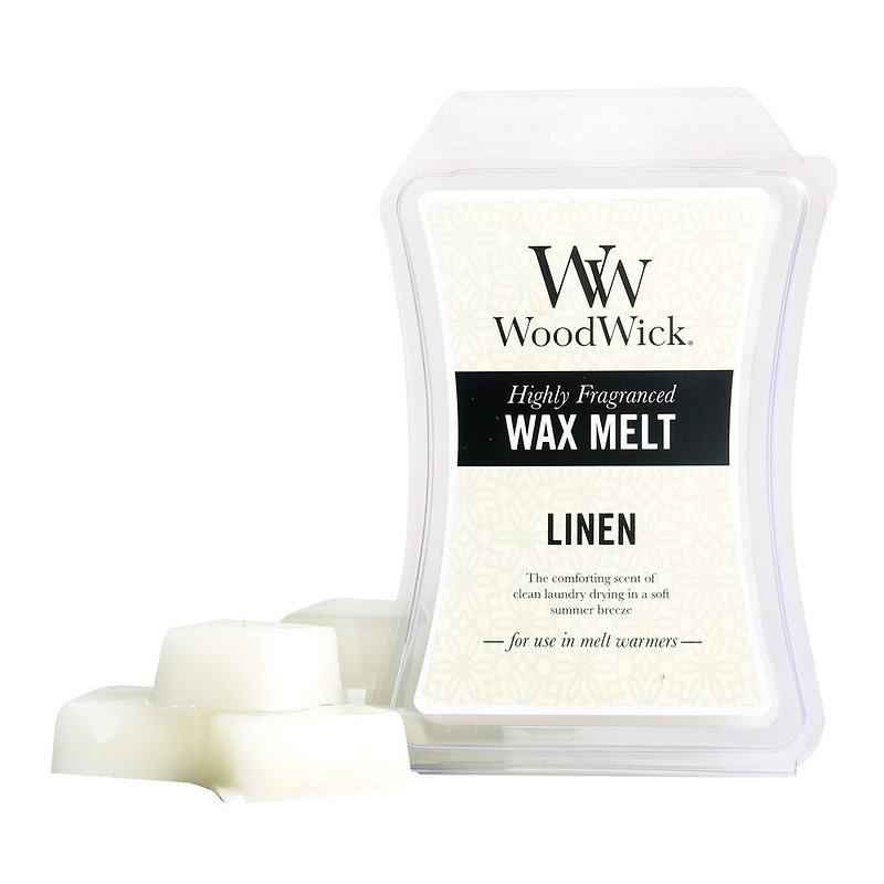 WoodWick® Wax Melts 3oz- LINEN - เทียน/เชิงเทียน - ขี้ผึ้ง ขาว
