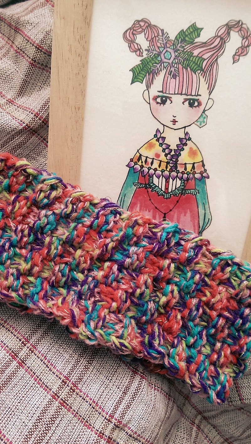 Lan Handmade Summer Knitted Headband (Colorful Macarons) - เครื่องประดับผม - วัสดุอื่นๆ หลากหลายสี