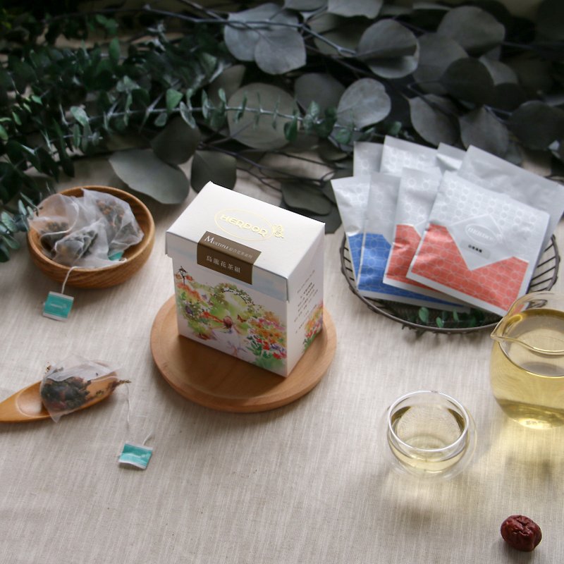 【88折】烏龍花茶組合包/三角茶包/綜合口味 - 茶葉/茶包 - 植物．花 綠色
