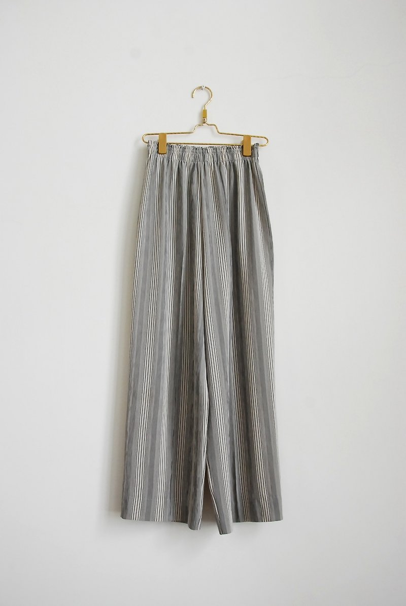 Fine gray striped trousers - Women's Pants - Other Materials 