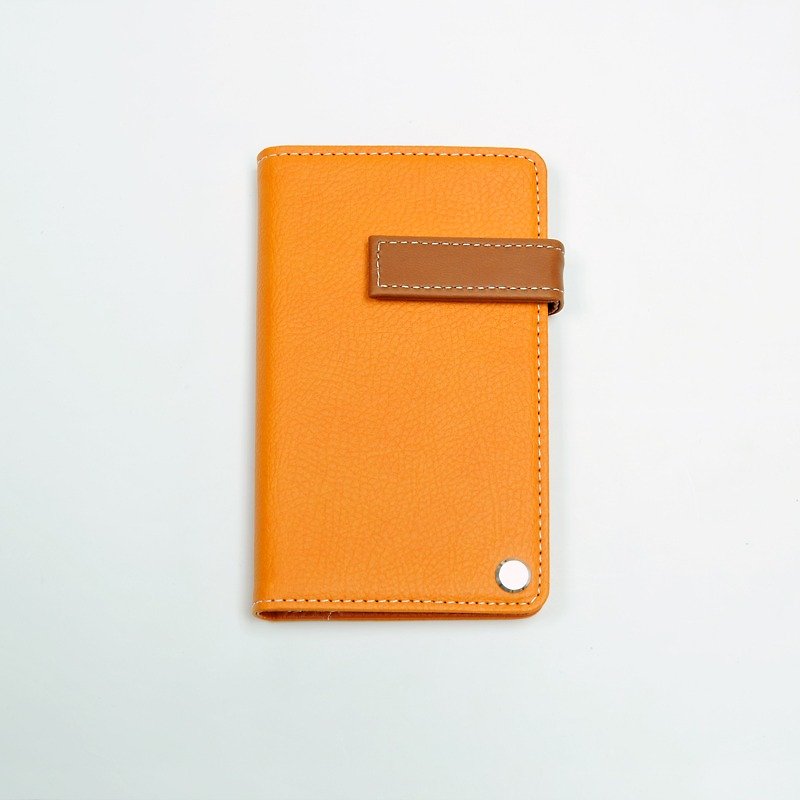Bank Card Set Customized Free Branding Service Unique Gift Idea Bellagenda - Card Stands - Faux Leather Orange