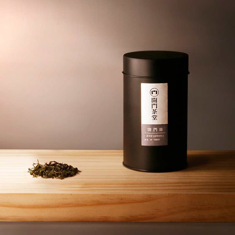 Open Door Tea House Open Door Green (Organic Biluochun)-Canned Tea/50g - ชา - วัสดุอื่นๆ สีเขียว