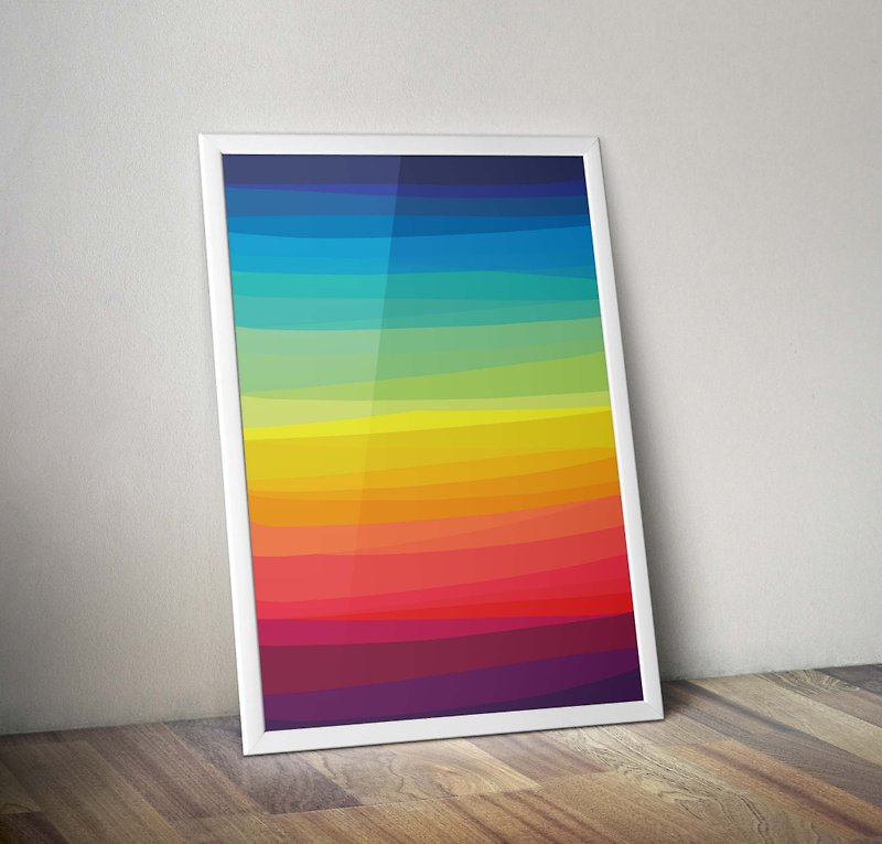Rainbow One - Posters - Paper Multicolor