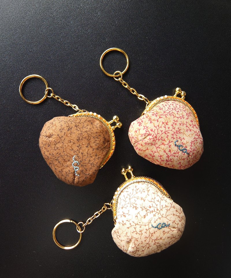 CaCa Crafts | My girlfriend and I's 5cm super mini Japanese gold bag - กระเป๋าใส่เหรียญ - วัสดุอื่นๆ สีนำ้ตาล