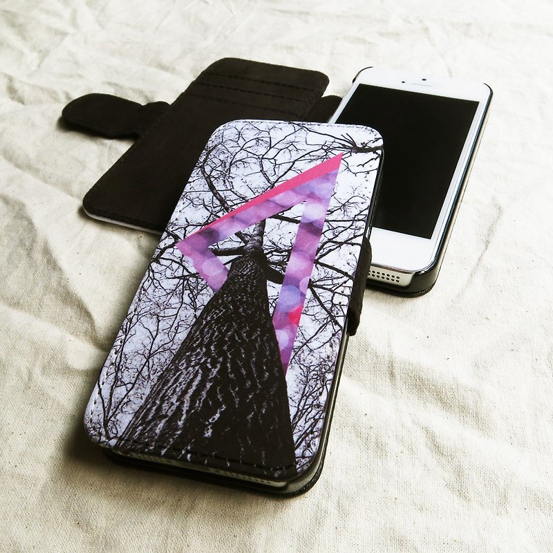 OneLittleForest - Original Mobile Case - iPhone 4, iPhone 5, iPhone 5c- geometric tree - Phone Cases - Other Materials Purple
