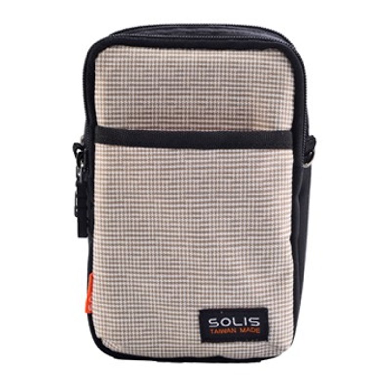 SOLIS Dobby Series │5.5'' Multi-purpose Bag│White Houndstooth - Messenger Bags & Sling Bags - Other Materials Multicolor