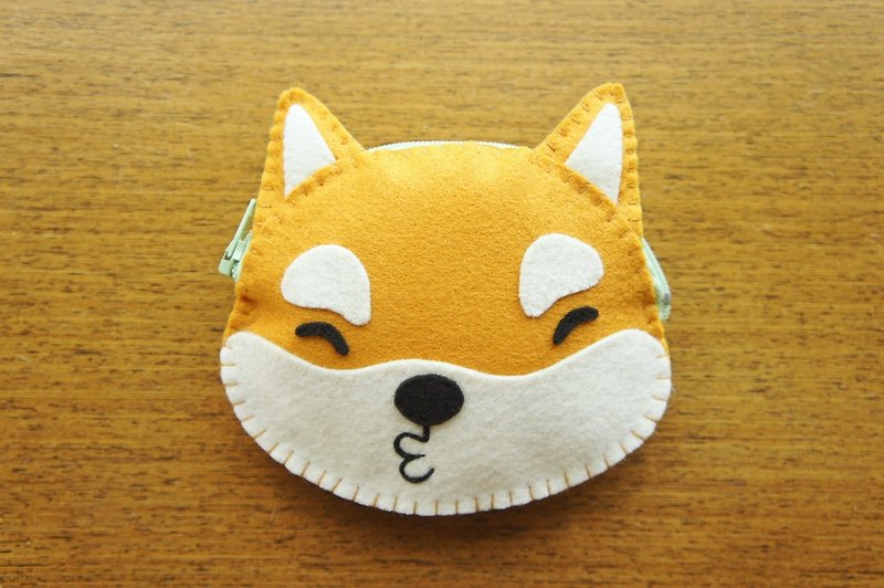 Mangogirl is super warm. Shiba Inu Handmade Zipper Coin Purse. Fox Brown