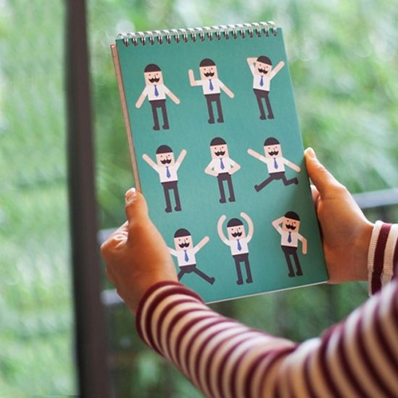 Dessin x on Jstory-Mr.Babba Flip-Ring Notebook - emerald green, JST16871 - สมุดบันทึก/สมุดปฏิทิน - กระดาษ สีเขียว