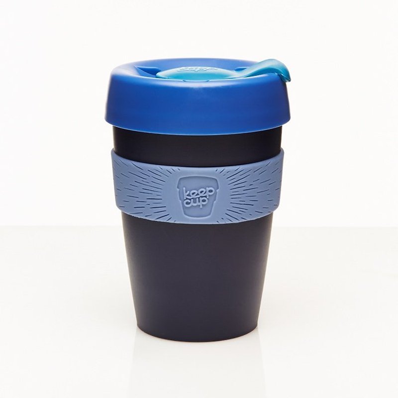 KeepCup portable coffee cup - promoters series (M) Lennon - แก้วมัค/แก้วกาแฟ - พลาสติก สีน้ำเงิน