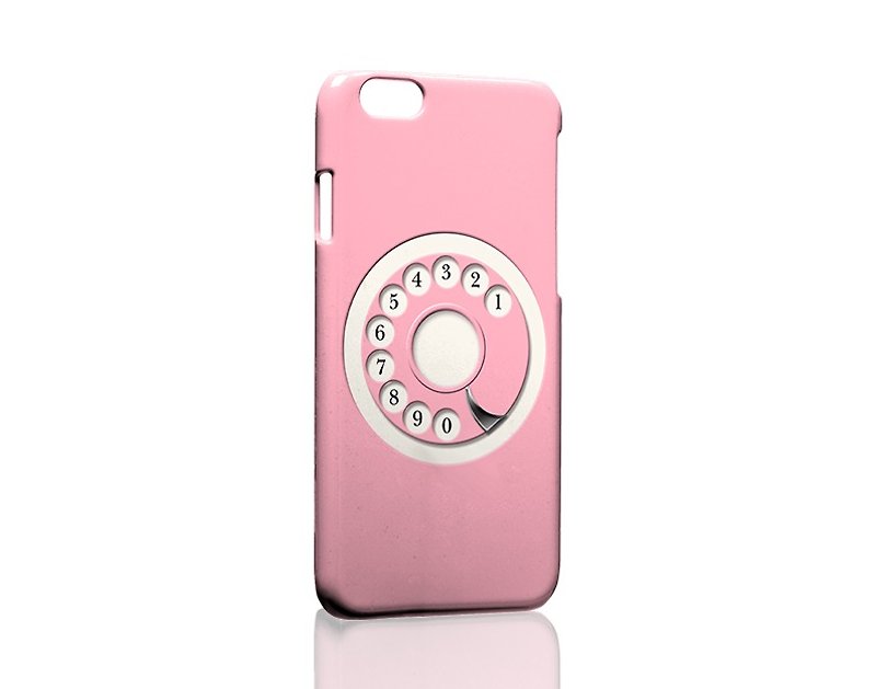 Hello! 粉紅色電話盤訂製 Pink Retro Dial Custom Print Samsung iPhone 手機殼 phone case - Phone Cases - Plastic Pink