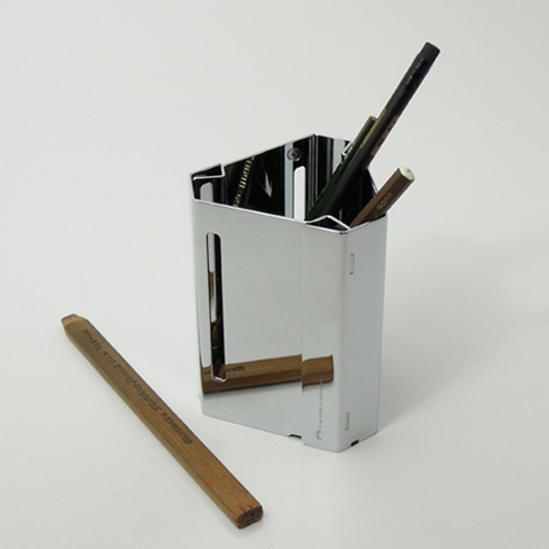 Desk+1 │碁石筆筒 - 鉛筆盒/筆袋 - 其他金屬 灰色