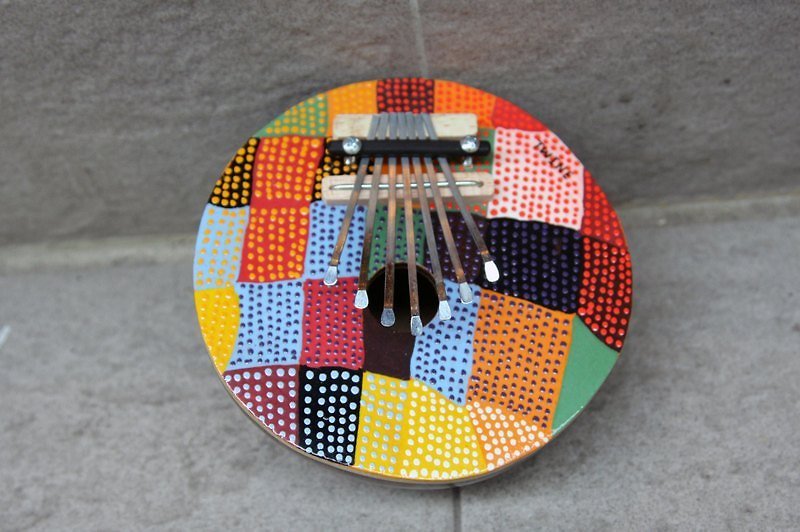 kalimba thumb piano coconut color field _ fair trade - Guitars & Music Instruments - Other Materials Multicolor