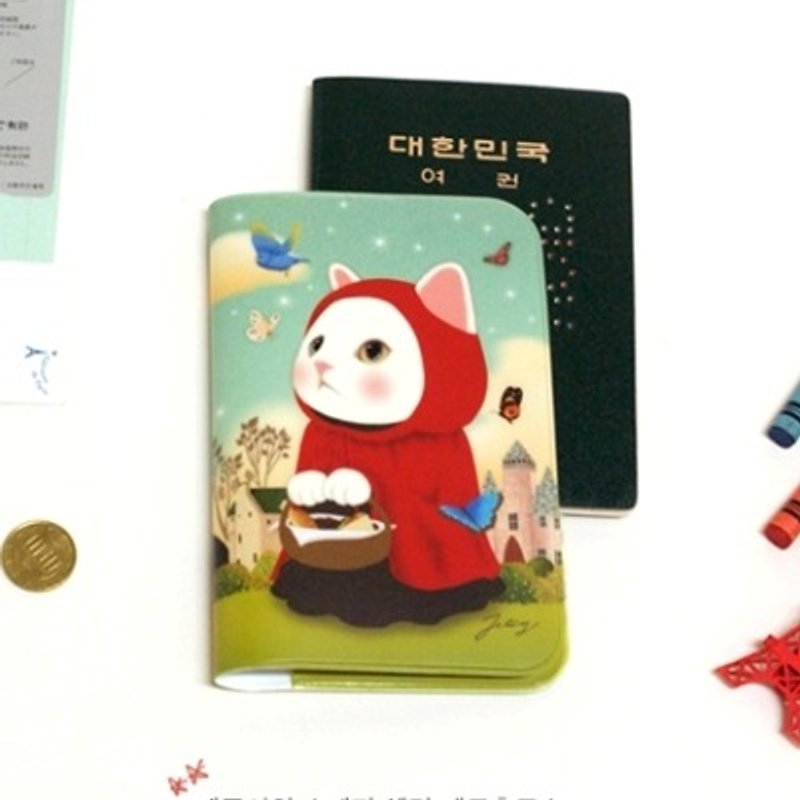 Jetoy,Choo choo cat甜蜜貓 收納 護照套_Red hood (J1502101) - 護照夾/護照套 - 塑膠 多色