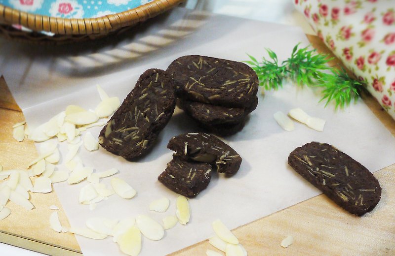 [Taguo] Almond Black Cocoa-Handmade Biscuits - ช็อกโกแลต - อาหารสด สีดำ