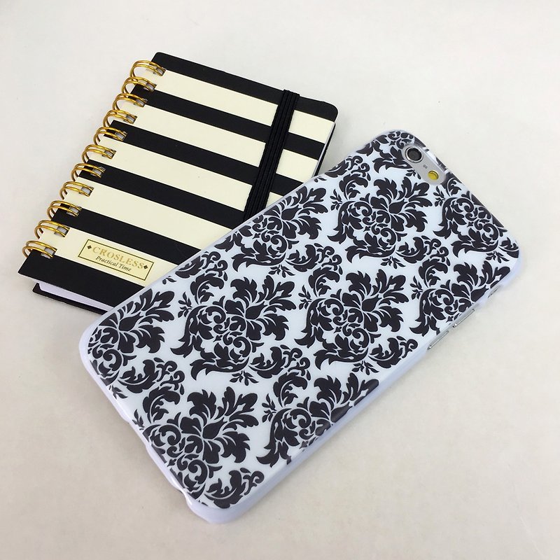 Floral Black 1 Print Hard Case for iPhone X,  iPhone 8,  iPhone 8 Plus,  iPhone 7 case, iPhone 7 Plus case, iPhone 6/6S, iPhone 6/6S Plus, Samsung Galaxy Note 7 case, Note 5 case, S7 Edge case, S7 case - Other - Plastic 