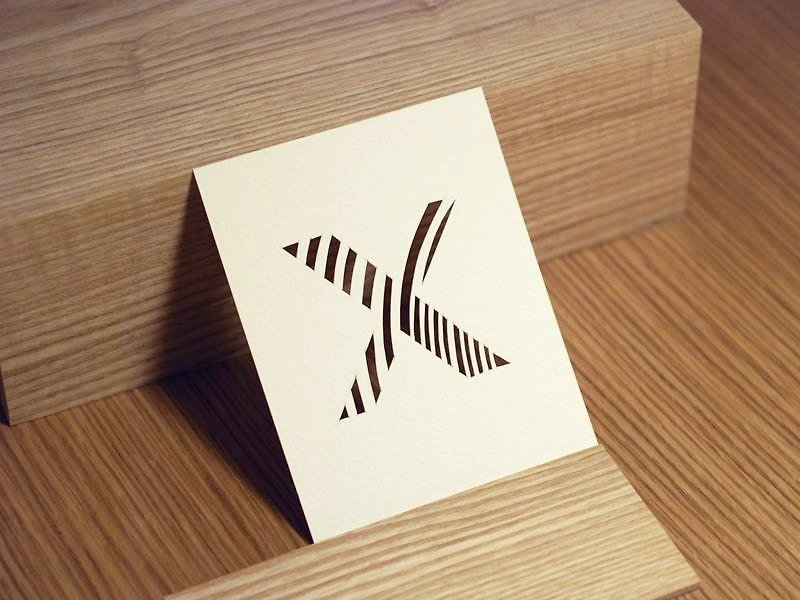 Write him/her letter card / X - Cards & Postcards - Paper White