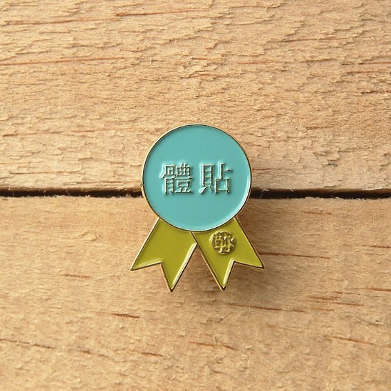《One Heart One Pulse》CONSIDERATE (badge) - Badges & Pins - Other Metals Blue