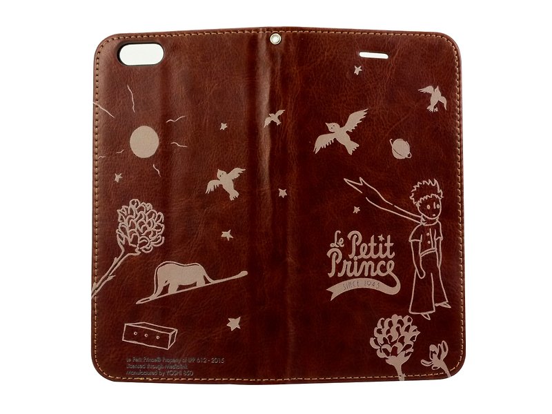 Little Prince Authorization Series - Stray for Love - Cell Phone Holder (Magnetic / Brown) -iPhone 5 / 5S - Phone Cases - Genuine Leather Brown