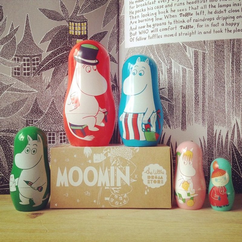 完售！Moomin 百年紀念產品－迷你俄羅斯娃娃組合 - 其他 - 塑膠 多色
