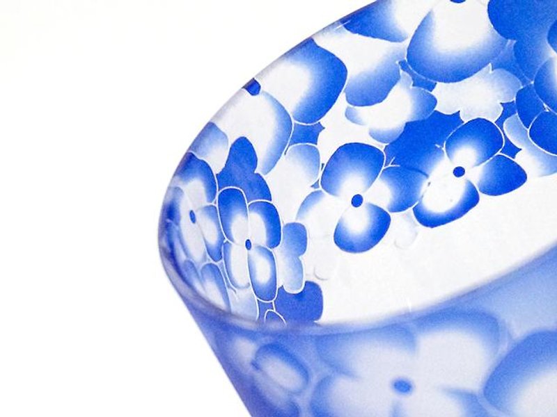 Hydrangea glass [blue] - Other - Glass 