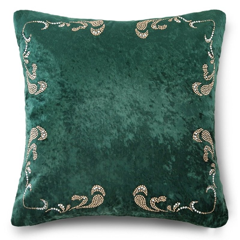 【GFSD】Rhinestone Boutique-Versailles Love Songs Pillow-Peerless Style - Pillows & Cushions - Other Materials Green